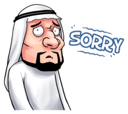 Handsome Uncle from Middle East sticker #10978220