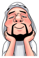 Handsome Uncle from Middle East sticker #10978225