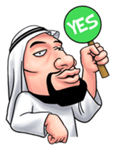 Handsome Uncle from Middle East sticker #10978228