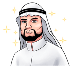 Handsome Uncle from Middle East sticker #10978236