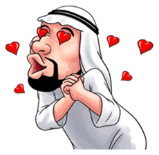 Handsome Uncle from Middle East sticker #10978238