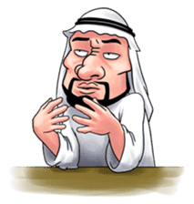 Handsome Uncle from Middle East sticker #10978244