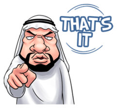 Handsome Uncle from Middle East sticker #10978246