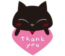 Sticker teaser black cat sticker #10978371