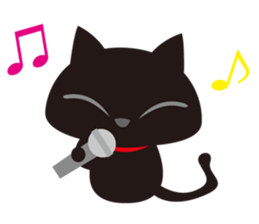 Sticker teaser black cat sticker #10978384