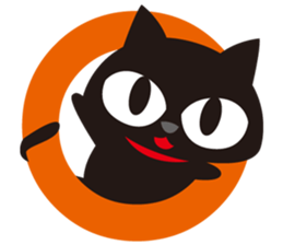 Sticker teaser black cat sticker #10978388