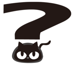 Sticker teaser black cat sticker #10978390