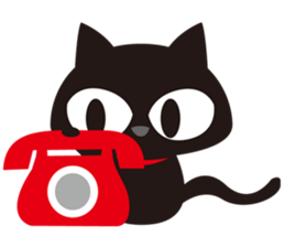 Sticker teaser black cat sticker #10978395