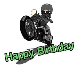 American Motorcycle black rider2 sticker #10978455