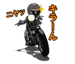 American Motorcycle black rider2 sticker #10978456