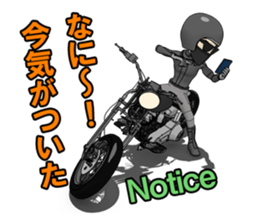 American Motorcycle black rider2 sticker #10978464