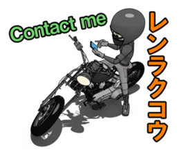 American Motorcycle black rider2 sticker #10978465