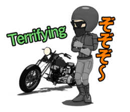 American Motorcycle black rider2 sticker #10978479
