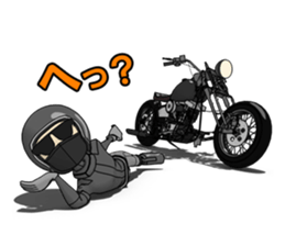 American Motorcycle black rider2 sticker #10978486