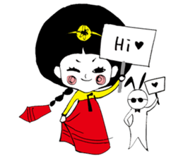 Kong and sunglasses rabbit. sticker #10978648