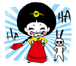 Kong and sunglasses rabbit. sticker #10978649