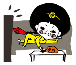 Kong and sunglasses rabbit. sticker #10978650