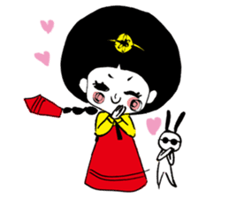 Kong and sunglasses rabbit. sticker #10978651