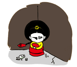 Kong and sunglasses rabbit. sticker #10978653