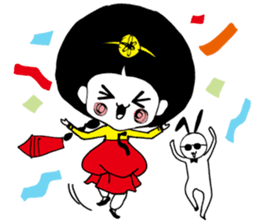 Kong and sunglasses rabbit. sticker #10978662