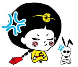 Kong and sunglasses rabbit. sticker #10978664