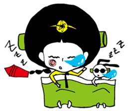 Kong and sunglasses rabbit. sticker #10978668