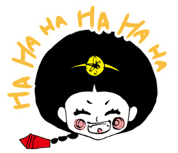 Kong and sunglasses rabbit. sticker #10978669