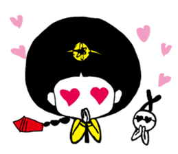 Kong and sunglasses rabbit. sticker #10978671