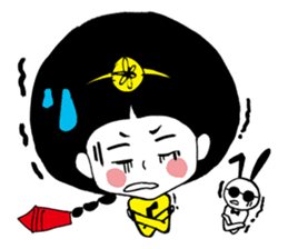 Kong and sunglasses rabbit. sticker #10978675