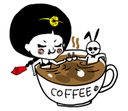 Kong and sunglasses rabbit. sticker #10978680