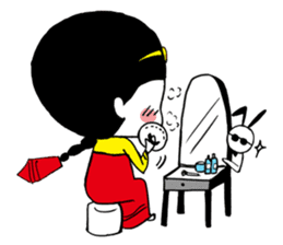 Kong and sunglasses rabbit. sticker #10978685