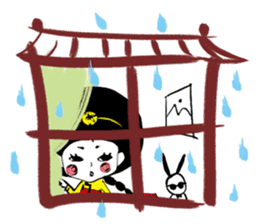 Kong and sunglasses rabbit. sticker #10978686