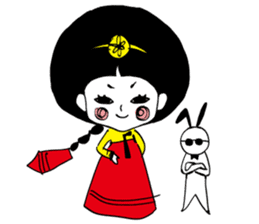 Kong and sunglasses rabbit. sticker #10978687