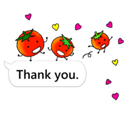 Mini tomato on the balloon (English). sticker #10979568