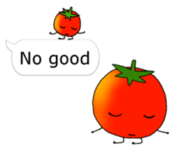 Mini tomato on the balloon (English). sticker #10979589