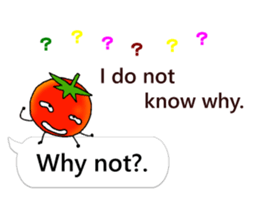 Mini tomato on the balloon (English). sticker #10979595