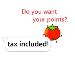 Mini tomato on the balloon (English). sticker #10979602