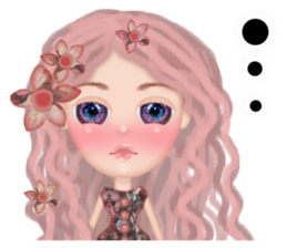 Lucy Vintage Girl sticker #10980507