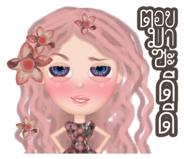 Lucy Vintage Girl sticker #10980513