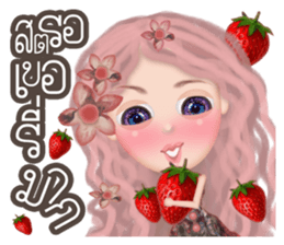 Lucy Vintage Girl sticker #10980526