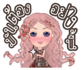 Lucy Vintage Girl sticker #10980528