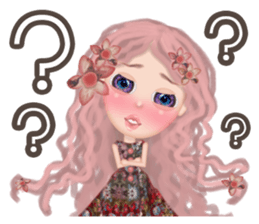 Lucy Vintage Girl sticker #10980530