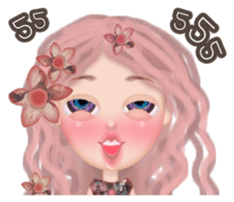 Lucy Vintage Girl sticker #10980531