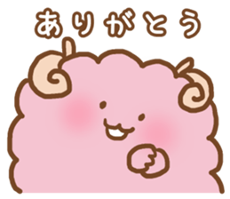 A fried prawn and a bear and sheep sticker #10980785