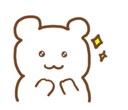 A fried prawn and a bear and sheep sticker #10980799