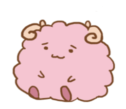 A fried prawn and a bear and sheep sticker #10980806