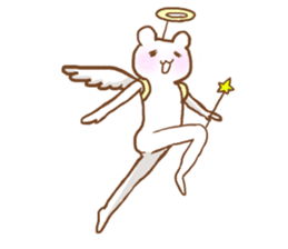 A fried prawn and a bear and sheep sticker #10980819