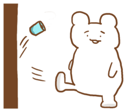 A fried prawn and a bear and sheep sticker #10980822