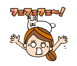 The words for used of cute girl sticker #10980946