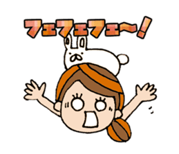 The words for used of cute girl sticker #10980946